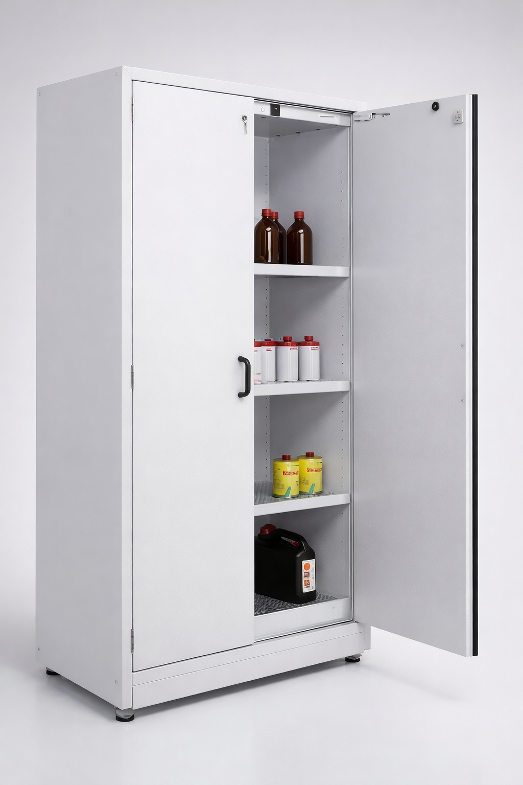 Fire-resistant chemical cabinet HTG 086-02 - safe storage of hazardous and flammable substances