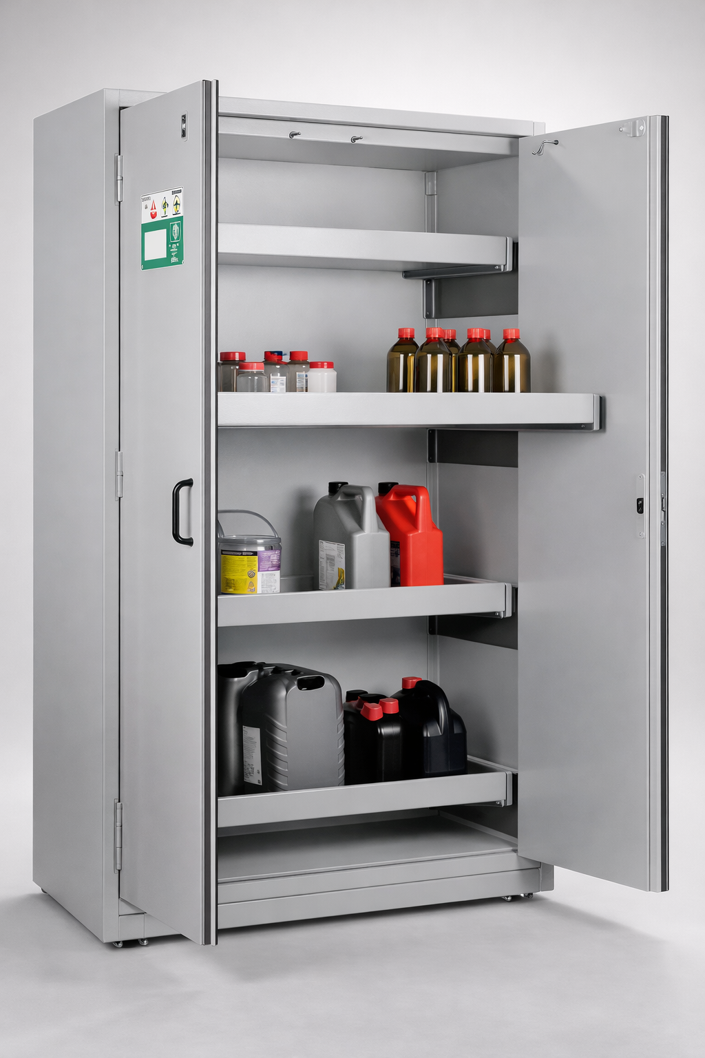 Fire-resistant chemical cabinet HTG 089-01.Li - safe storage of hazardous and flammable substances