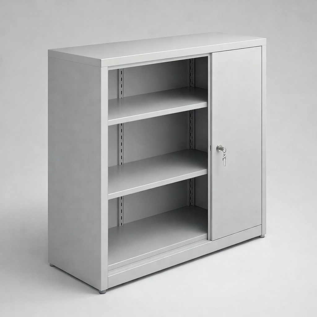 Closed shelving unit RZ 107 lx - ordered storage of binders, documents and office