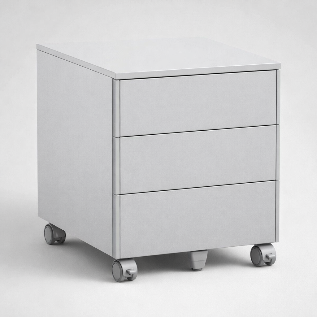 Desk-side pedestal Szafka przybiurkowa Szpp 530 - fronty z płyty - fast access to documents, supplies and daily equipment