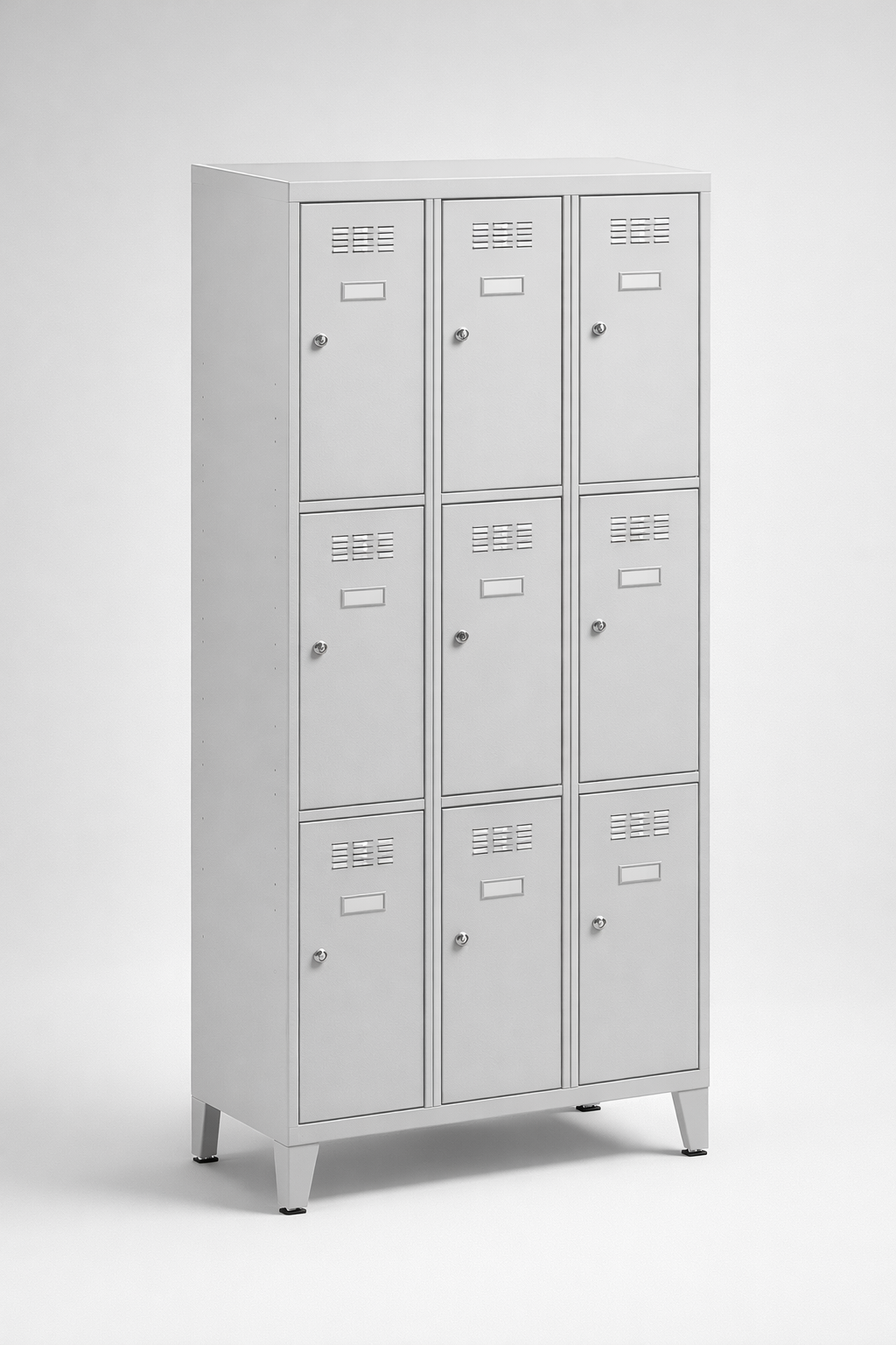 Compartment locker SUS 333 W st – with legs - clear separation of personal compartments in shared
