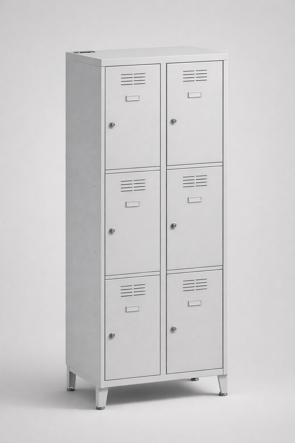 Compartment locker SUS 423 W st – with legs - clear separation of personal compartments in shared