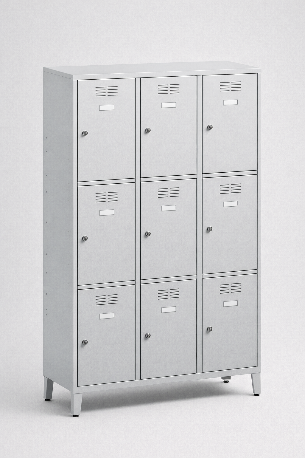 Compartment locker SUS 433 W st – with legs - clear separation of personal compartments in shared