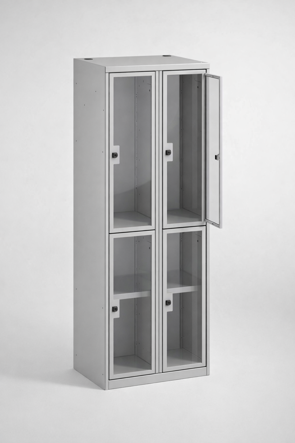 Cabinet with plexiglass doors MSus 322 - visual control of compartment contents while keeping