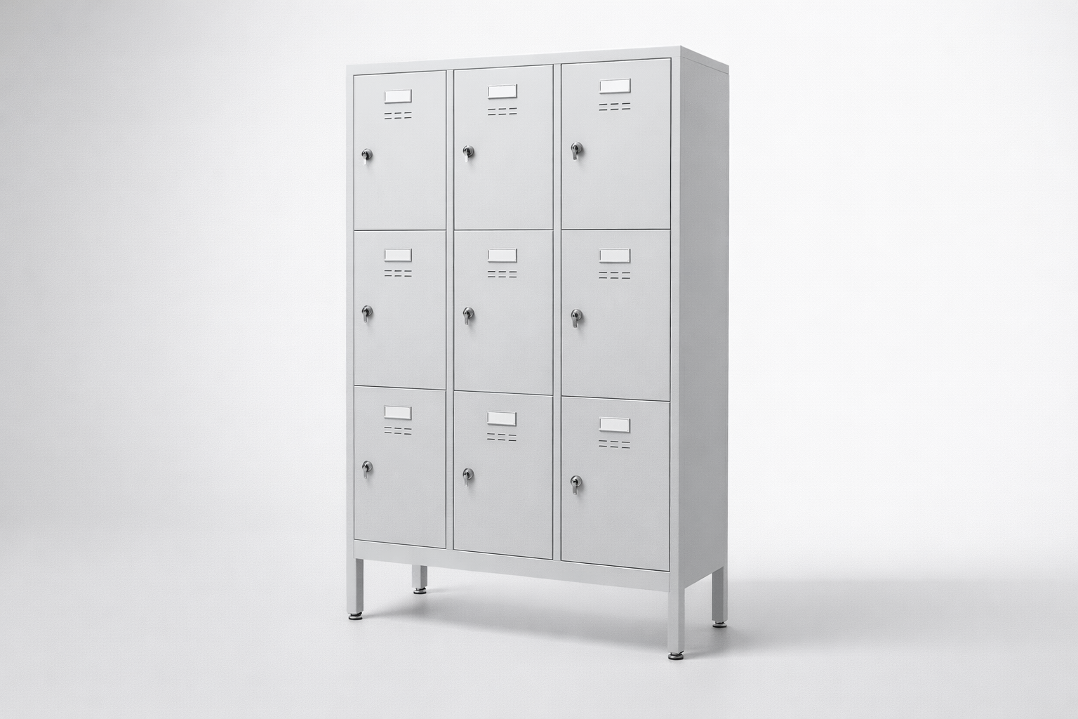 Cabinet with plexiglass doors MSus 332 – with legs - visual control of compartment contents while keeping