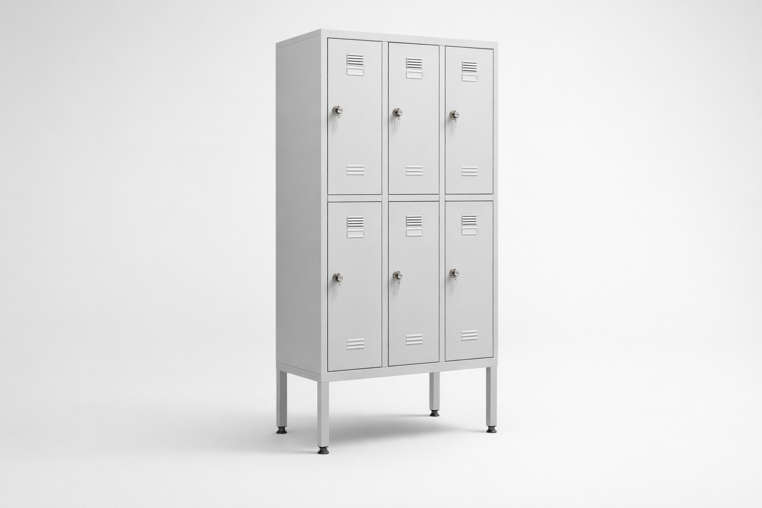 Cabinet with plexiglass doors MSus 323 – with legs - visual control of compartment contents while keeping