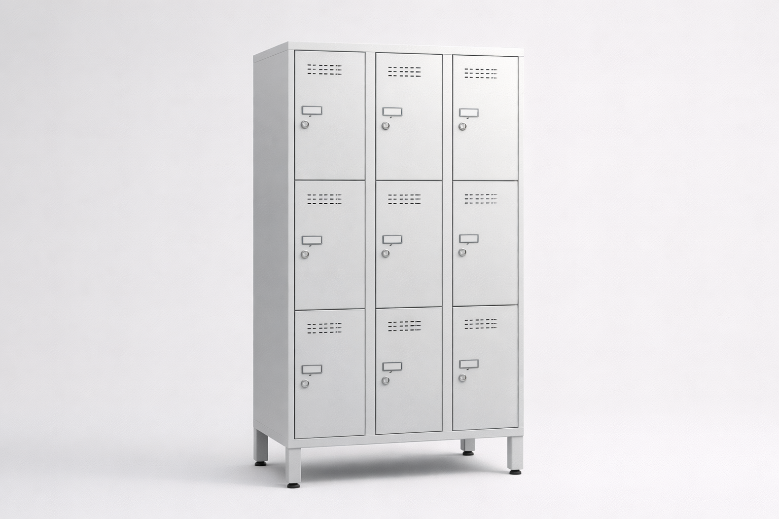 Cabinet with plexiglass doors MSus 333 – with legs - visual control of compartment contents while keeping