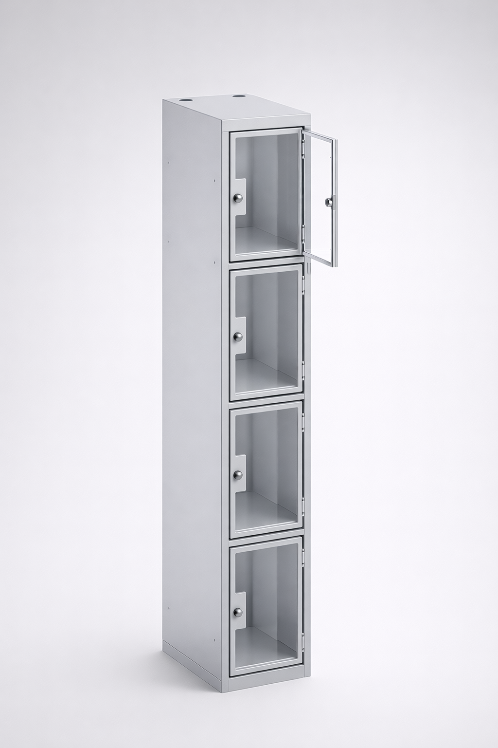 Cabinet with plexiglass doors MSus 314 - visual control of compartment contents while keeping