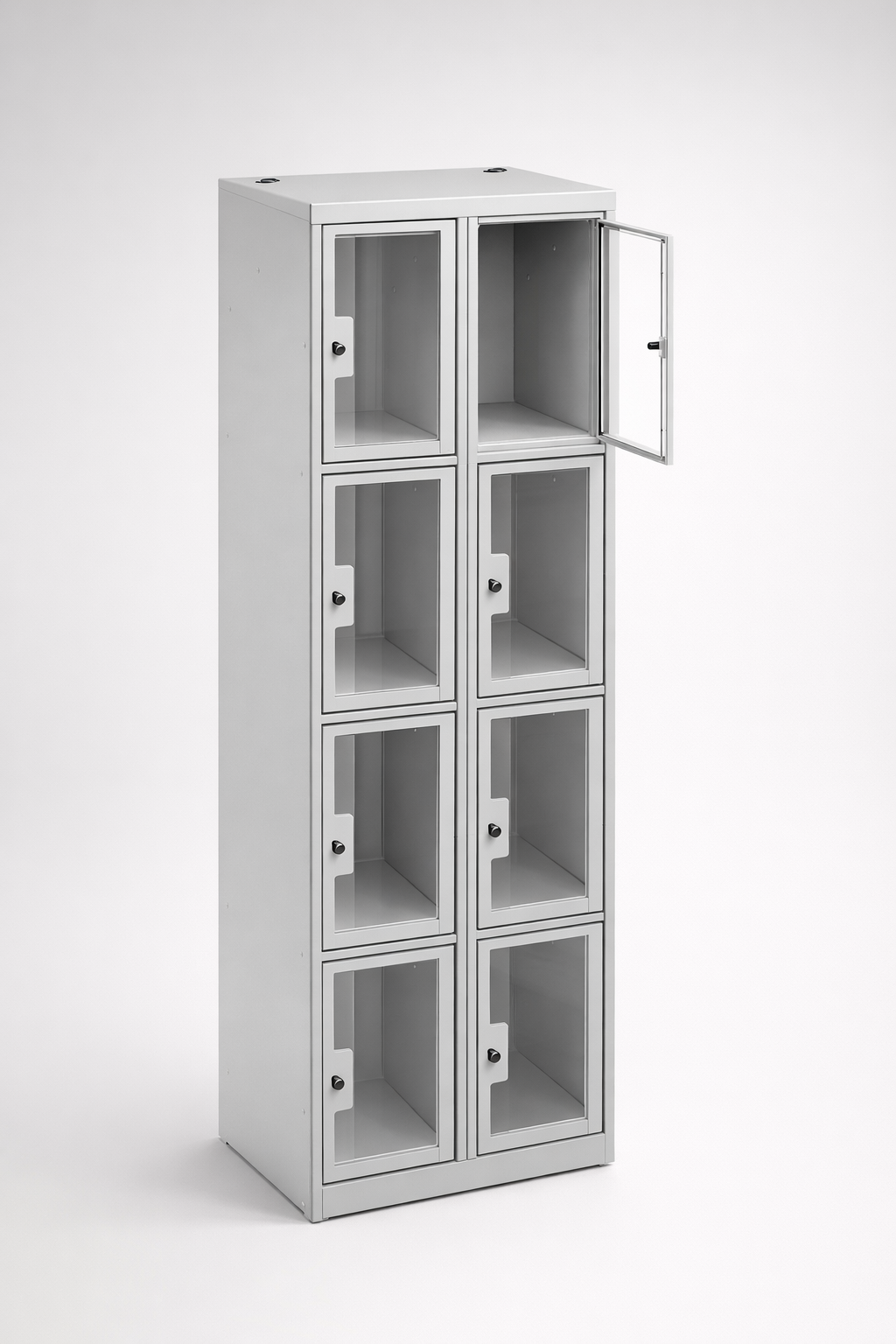 Cabinet with plexiglass doors MSus 324 - visual control of compartment contents while keeping