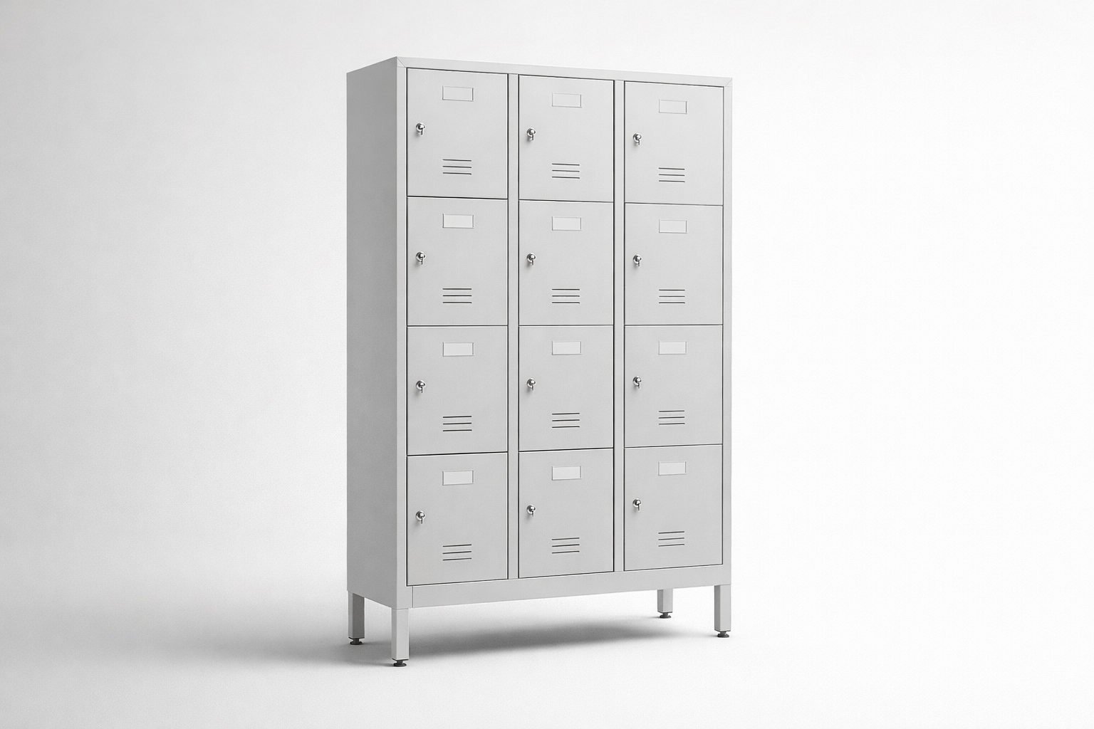 Cabinet with plexiglass doors MSus 334 – with legs - visual control of compartment contents while keeping