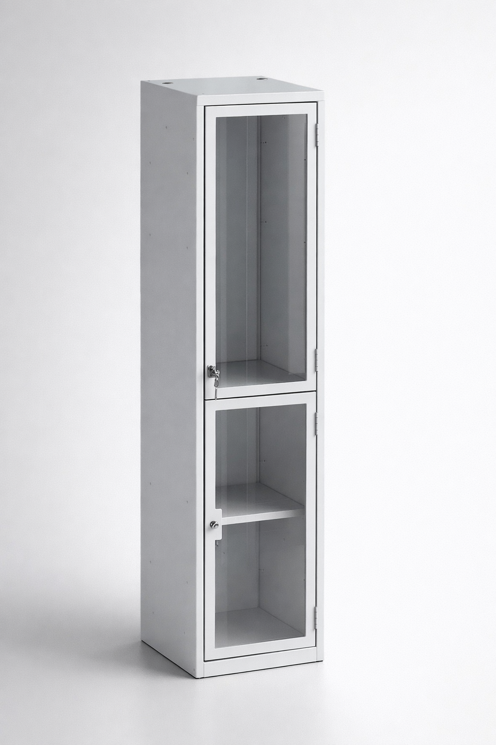 Cabinet with plexiglass doors MSus 412 - visual control of compartment contents while keeping