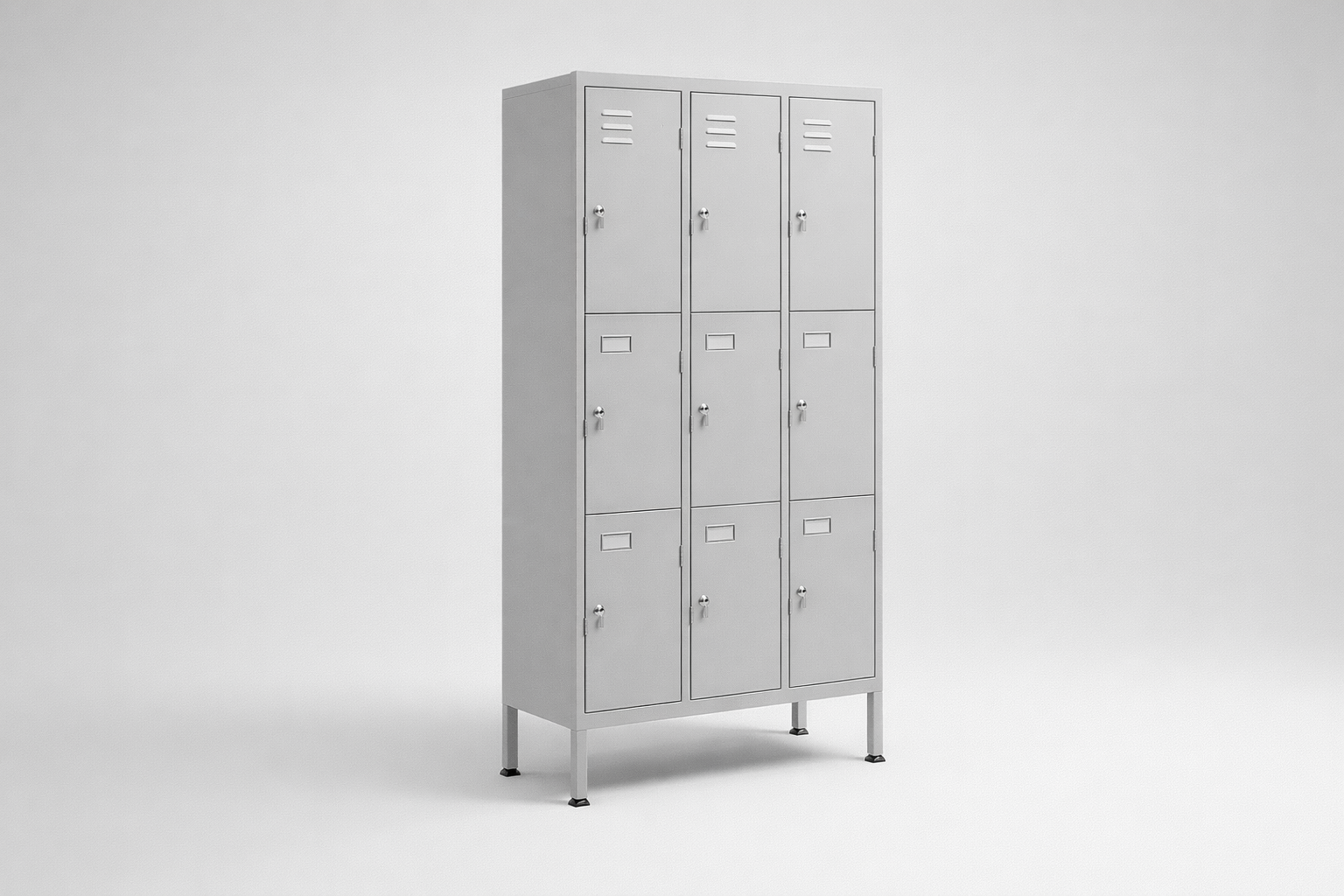 Cabinet with plexiglass doors MSus 412 – with legs - visual control of compartment contents while keeping