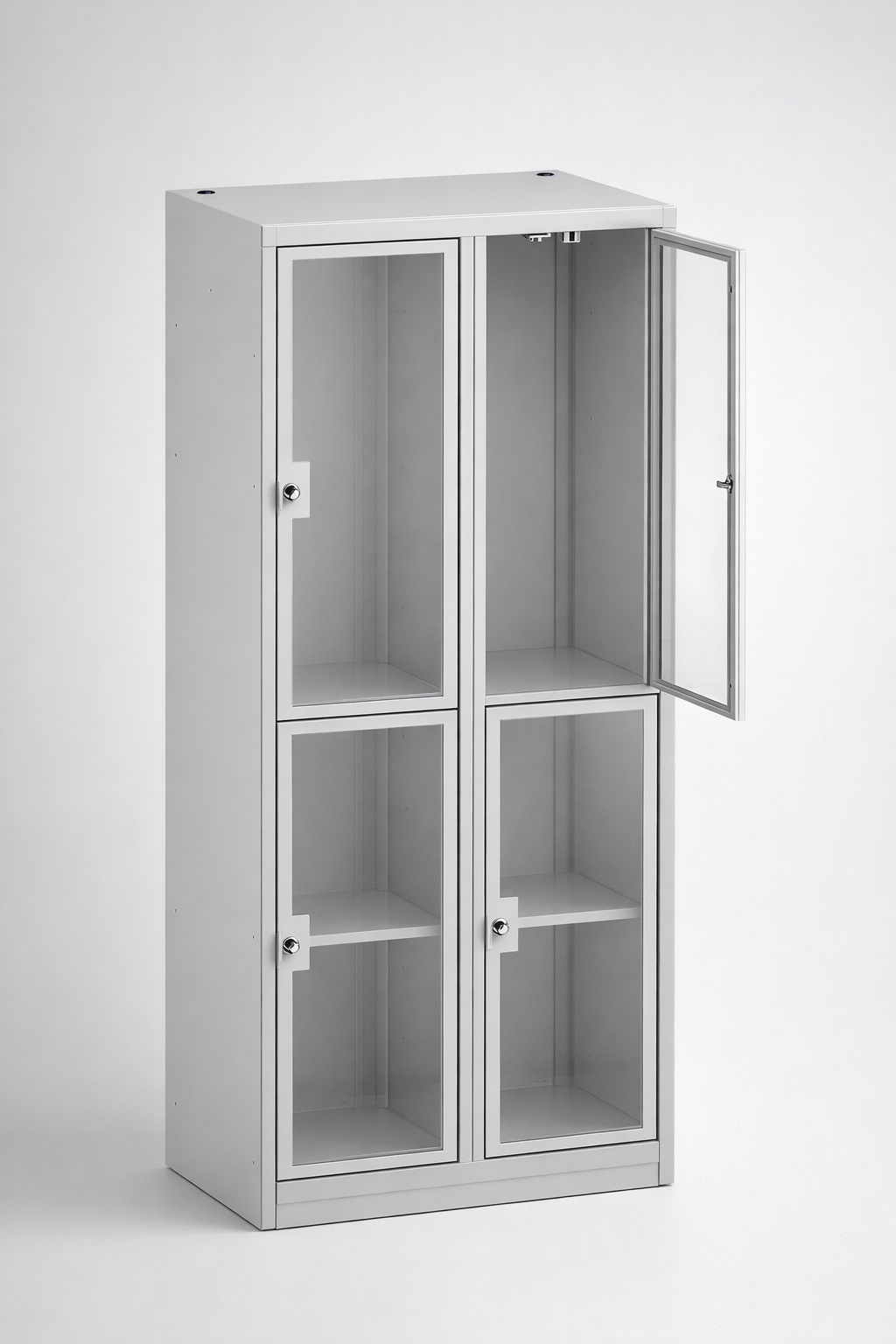 Cabinet with plexiglass doors MSus 422 - visual control of compartment contents while keeping
