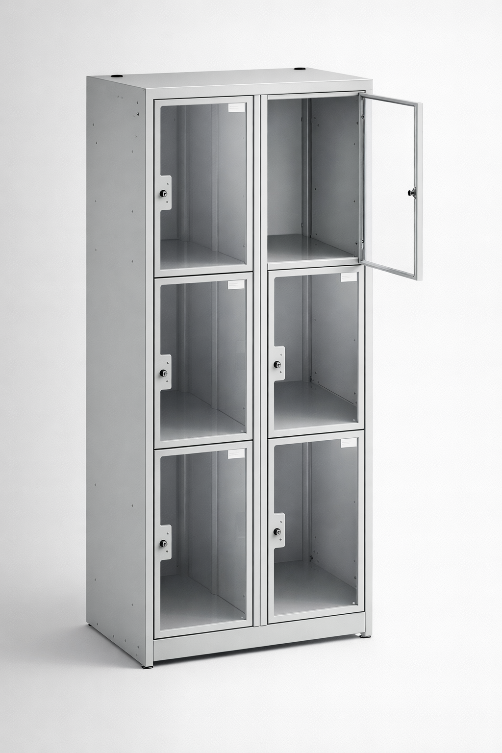 Cabinet with plexiglass doors MSus 423 - visual control of compartment contents while keeping