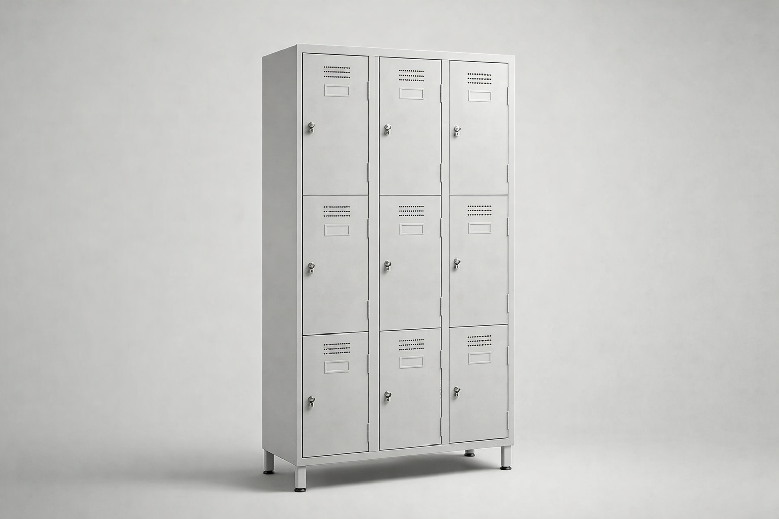 Cabinet with plexiglass doors MSus 423 – with legs - visual control of compartment contents while keeping