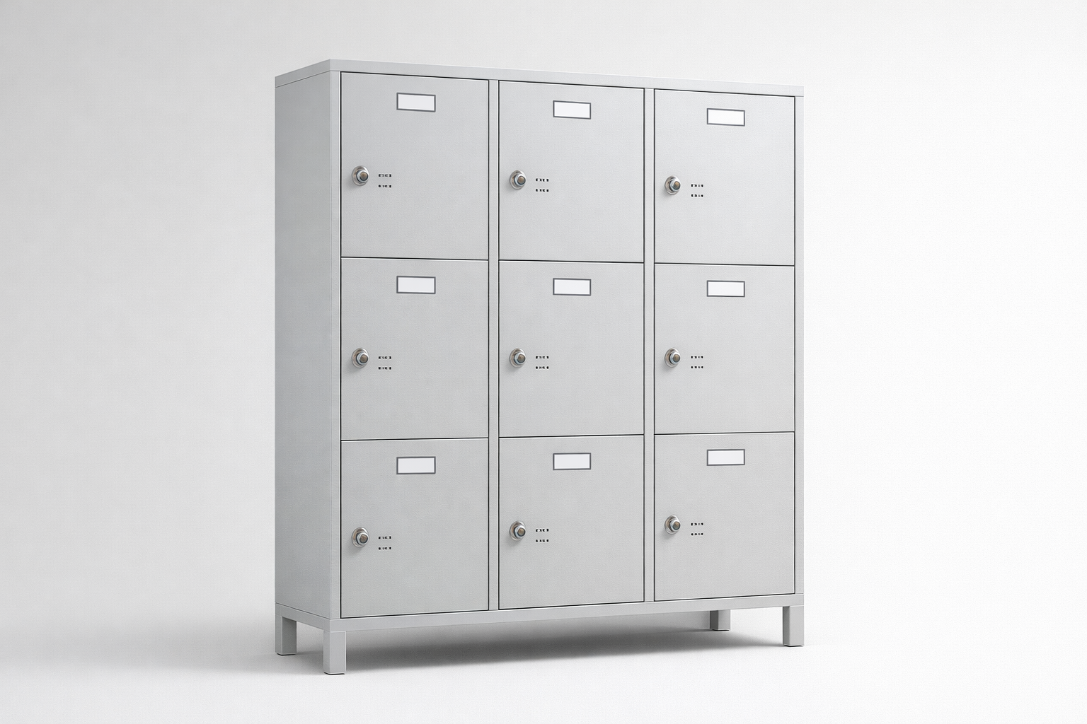 Cabinet with plexiglass doors MSus 433 - visual control of compartment contents while keeping