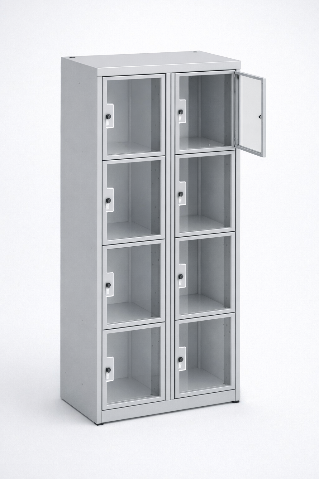 Cabinet with plexiglass doors MSus 424 - visual control of compartment contents while keeping