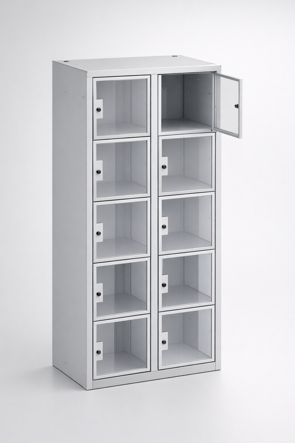 Cabinet with plexiglass doors MSus 425 - visual control of compartment contents while keeping