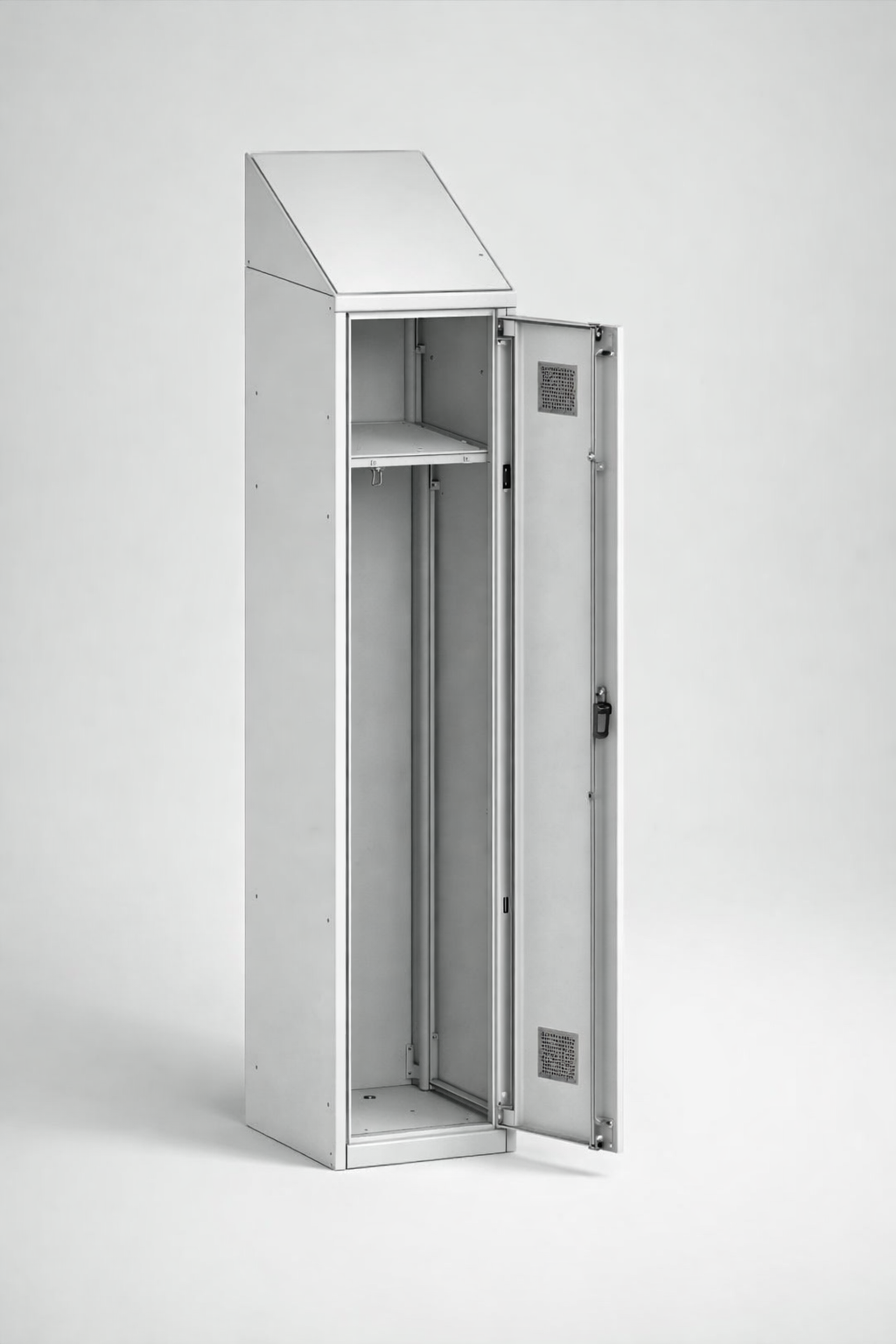 MSUV locker MSum 410v – z daszkiem, przegroda 1 pkt - combining personal or garment storage with controlled