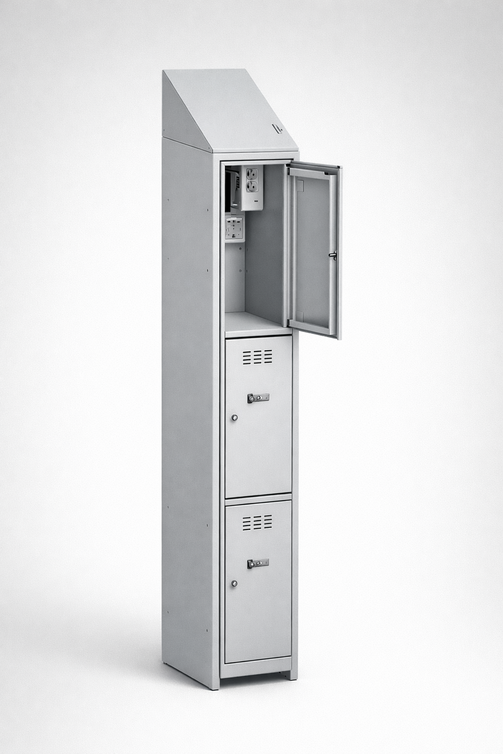 MSUV locker MSus 313v – z daszkiem - combining personal or garment storage with controlled