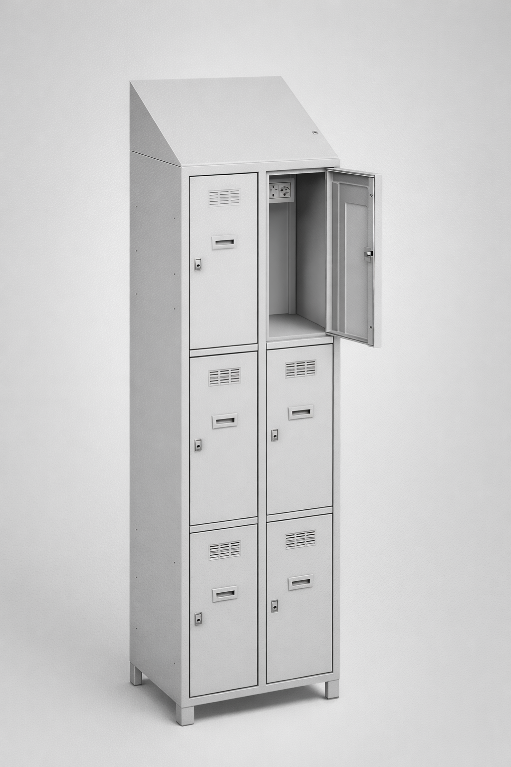 MSUV locker MSus 323v – z daszkiem - combining personal or garment storage with controlled