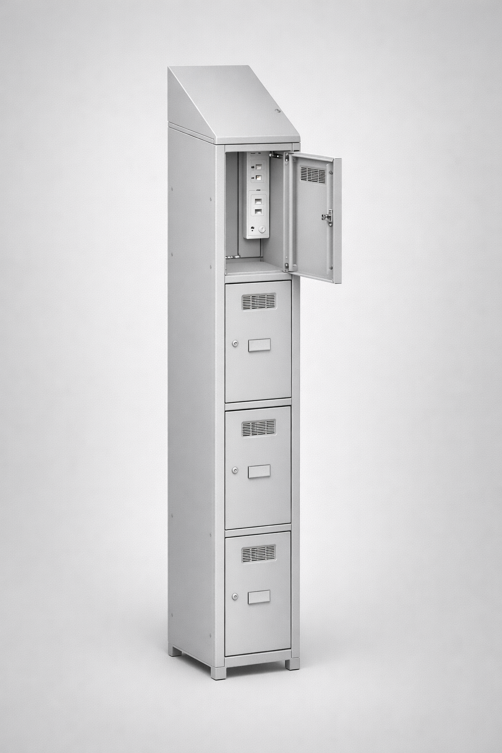 MSUV locker MSus 314v – z daszkiem - combining personal or garment storage with controlled