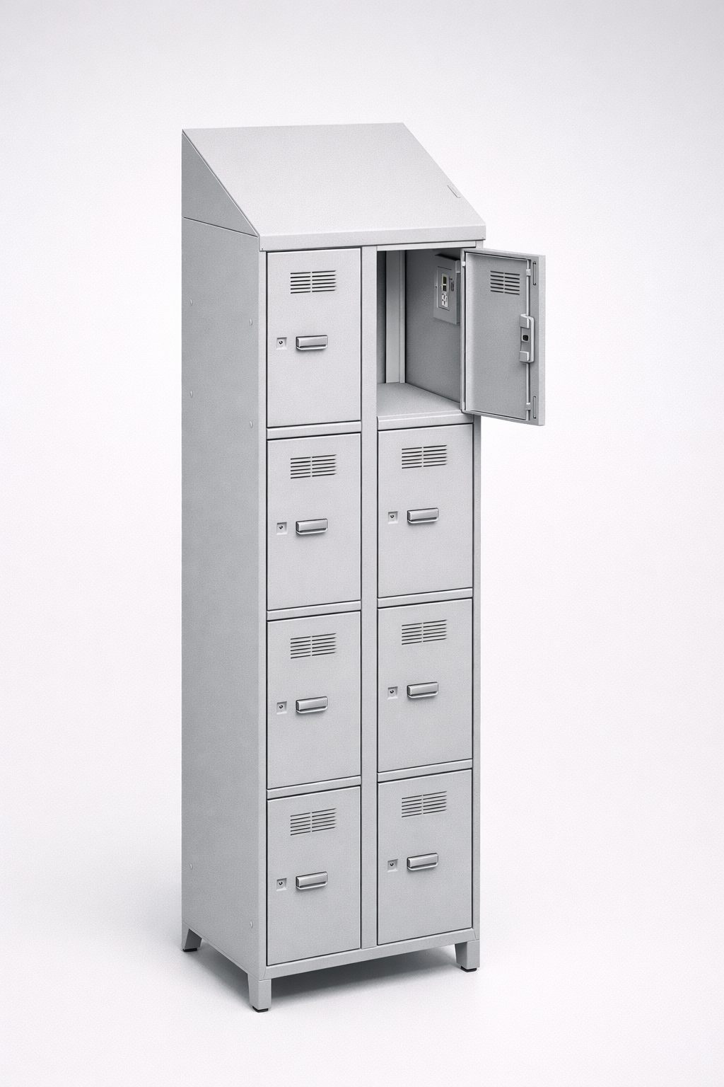 MSUV locker MSus 324v – z daszkiem - combining personal or garment storage with controlled