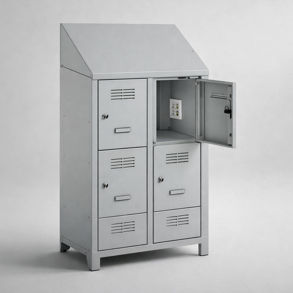 MSUV locker MSus 325v – z daszkiem - combining personal or garment storage with controlled
