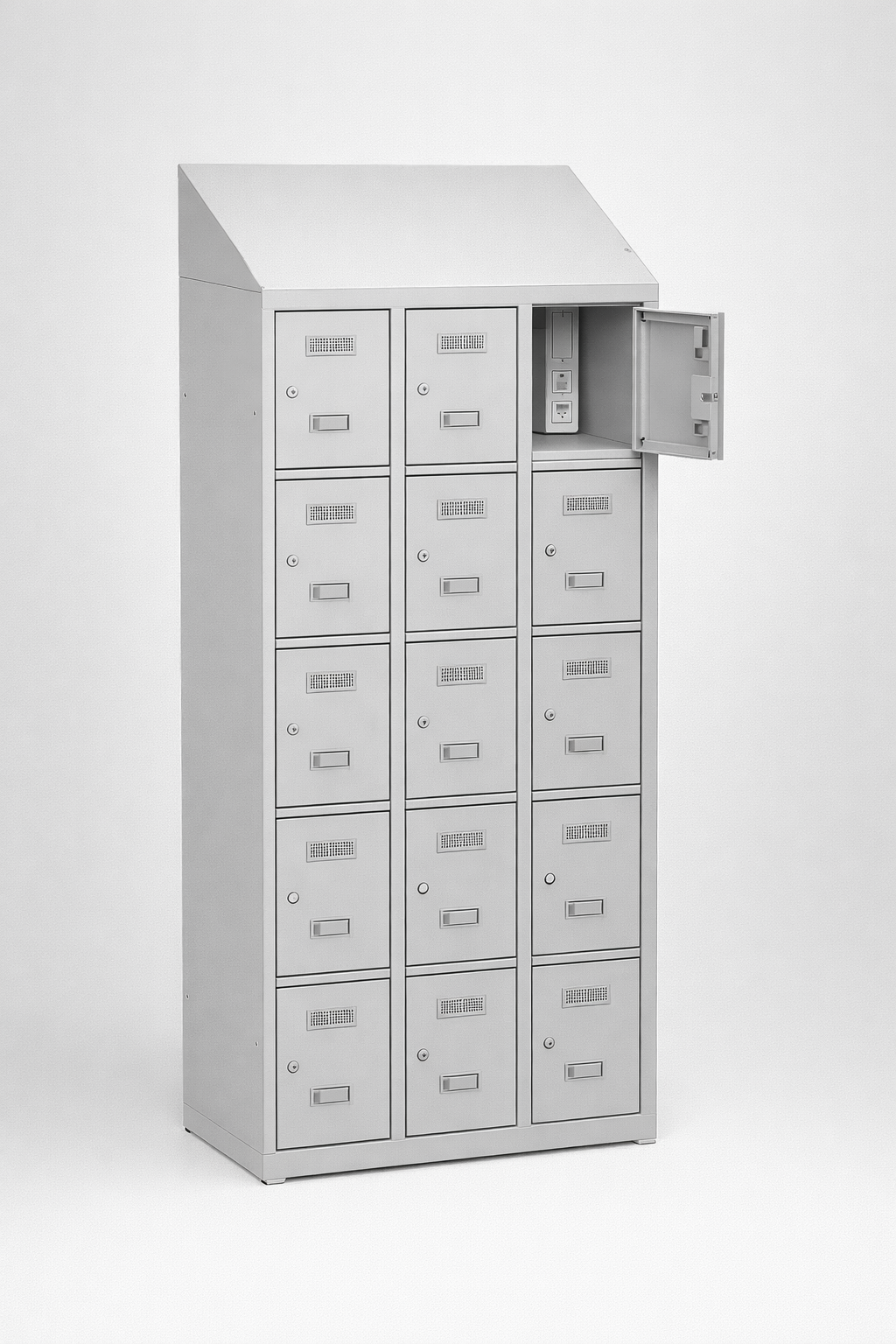 MSUV locker MSus 335v – z daszkiem - combining personal or garment storage with controlled