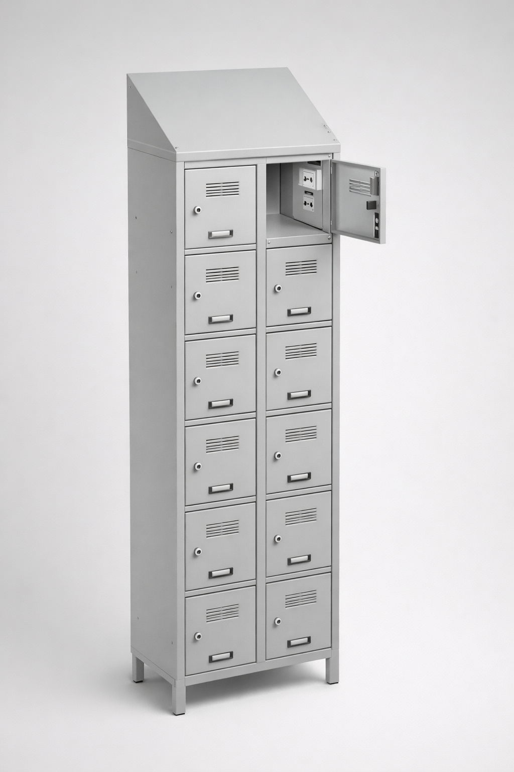 MSUV locker MSus 326v – z daszkiem - combining personal or garment storage with controlled