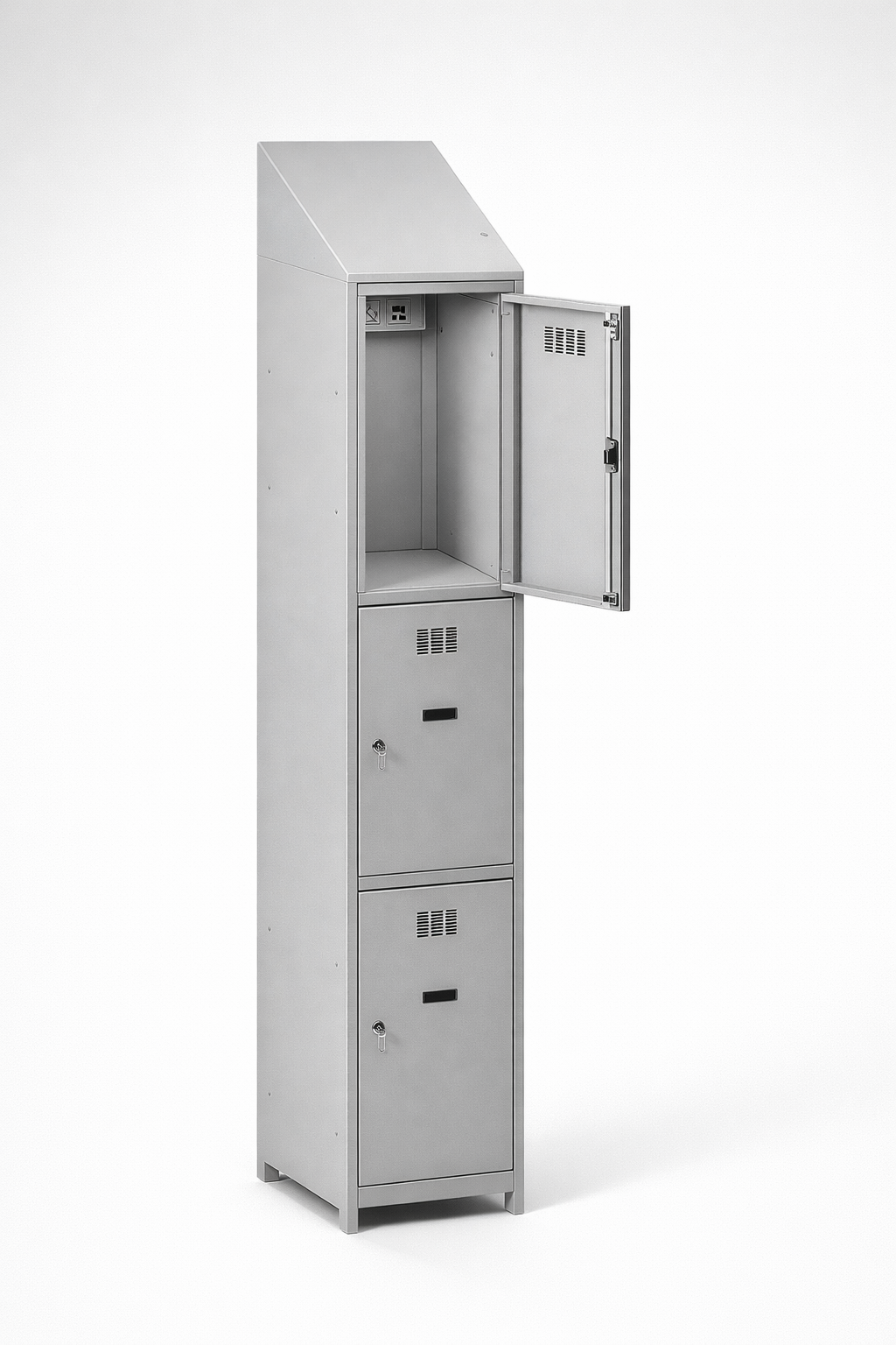 MSUV locker MSus 413v – z daszkiem - combining personal or garment storage with controlled