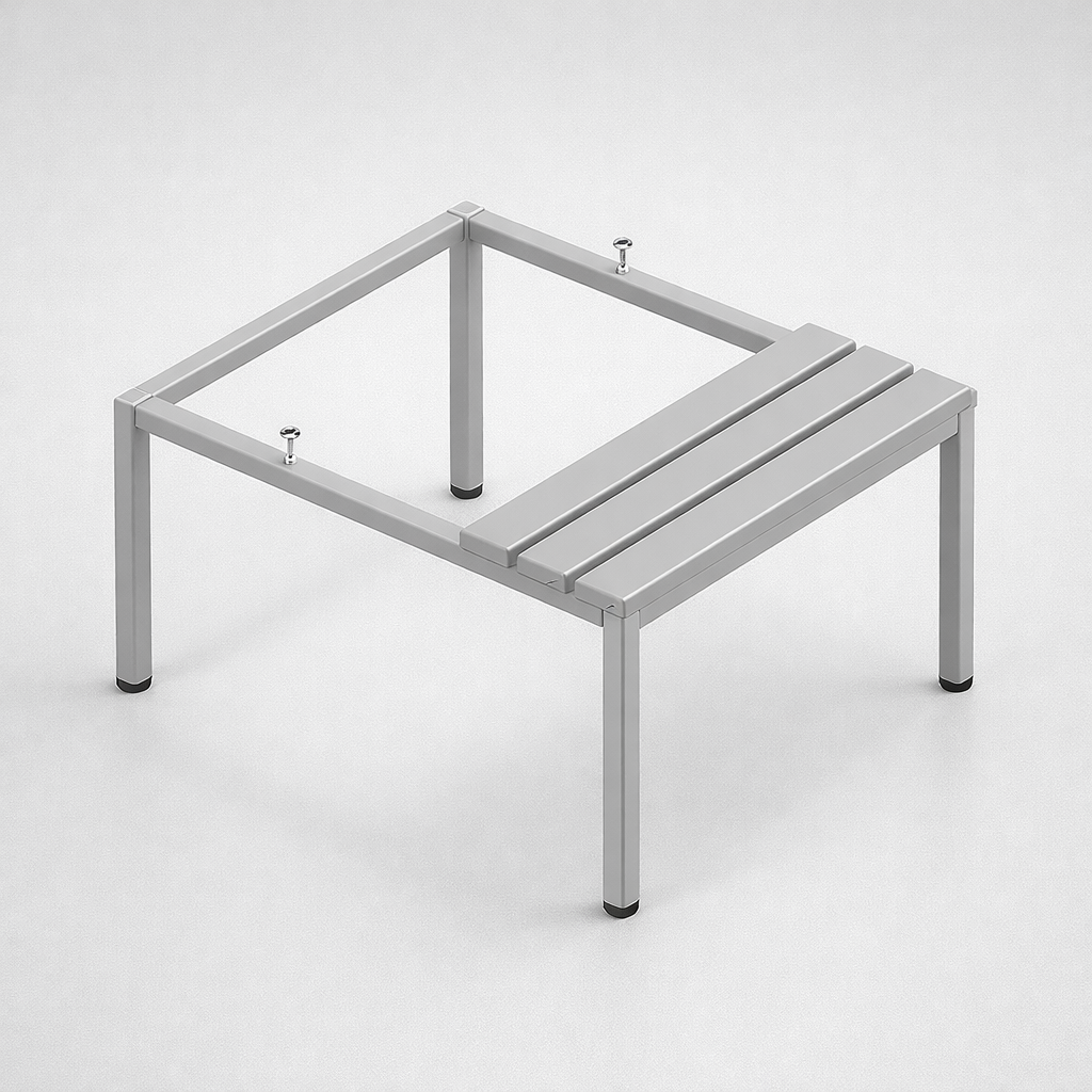 Base for WSU and MSU cabinets P 311 W – Podstawy z siedziskiem z listew PCV - extending cabinet lines with compatible top