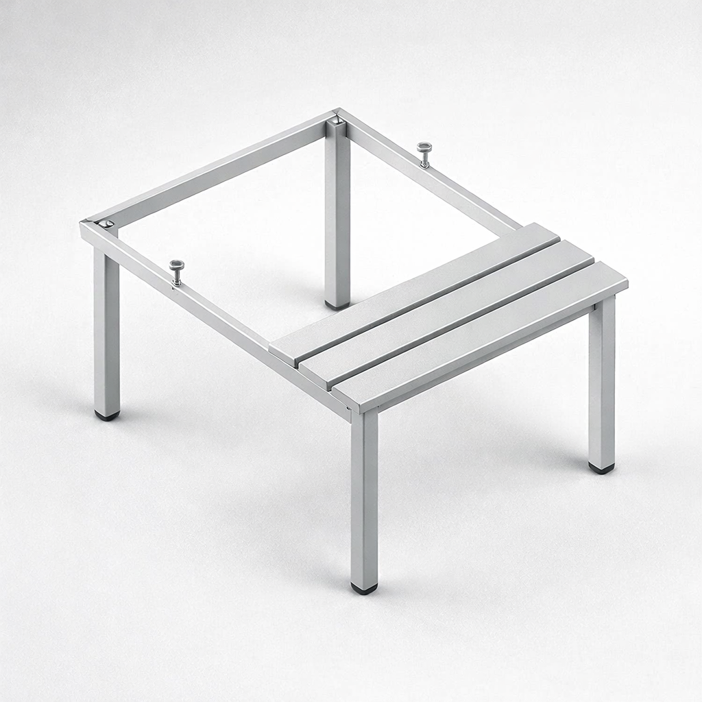 Base for WSU and MSU cabinets P 313 W – Podstawy z siedziskiem z listew PCV – wersja ekonomiczna - extending cabinet lines with compatible