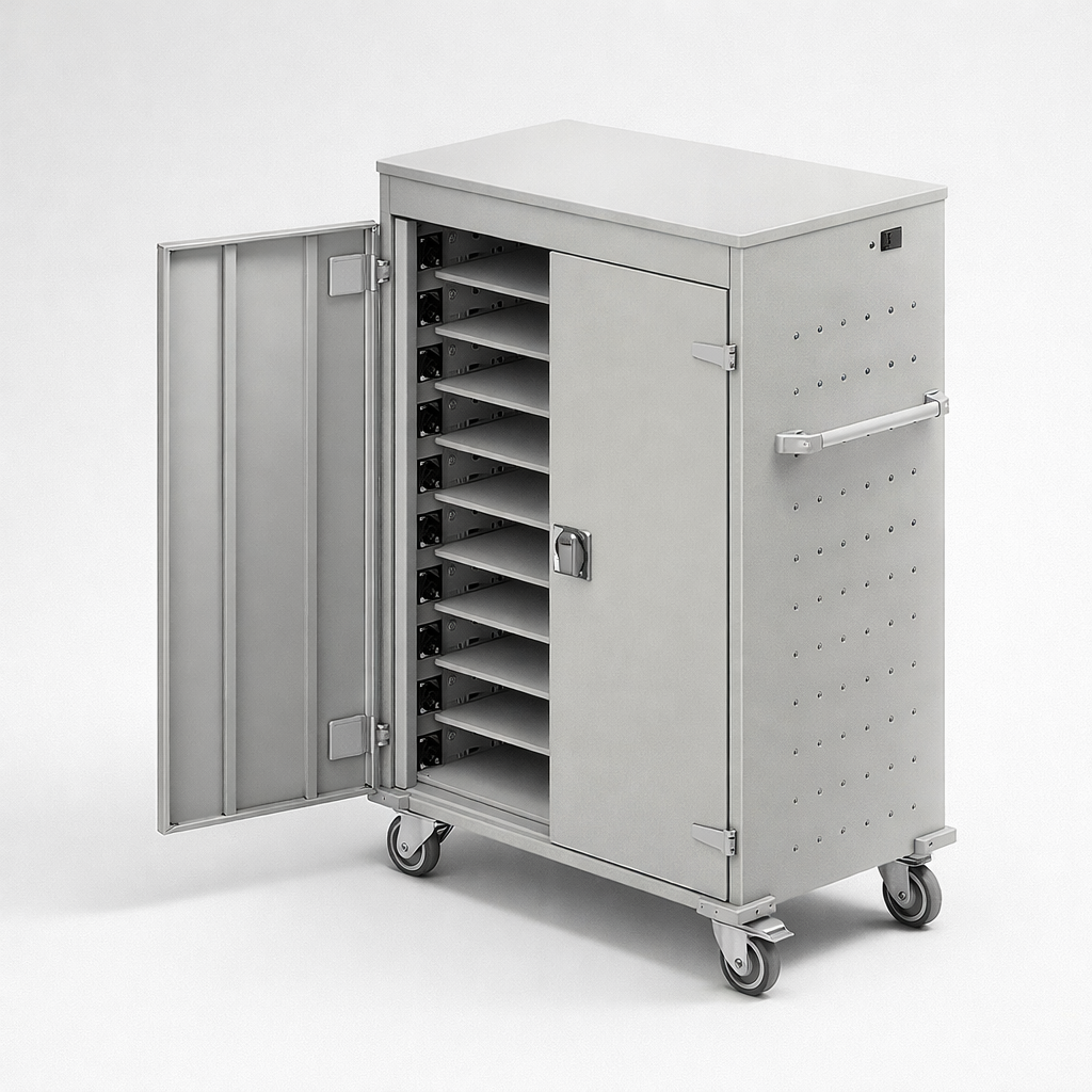 Laptop trolley WNL 0614051018 - controlled circulation, charging and efficient