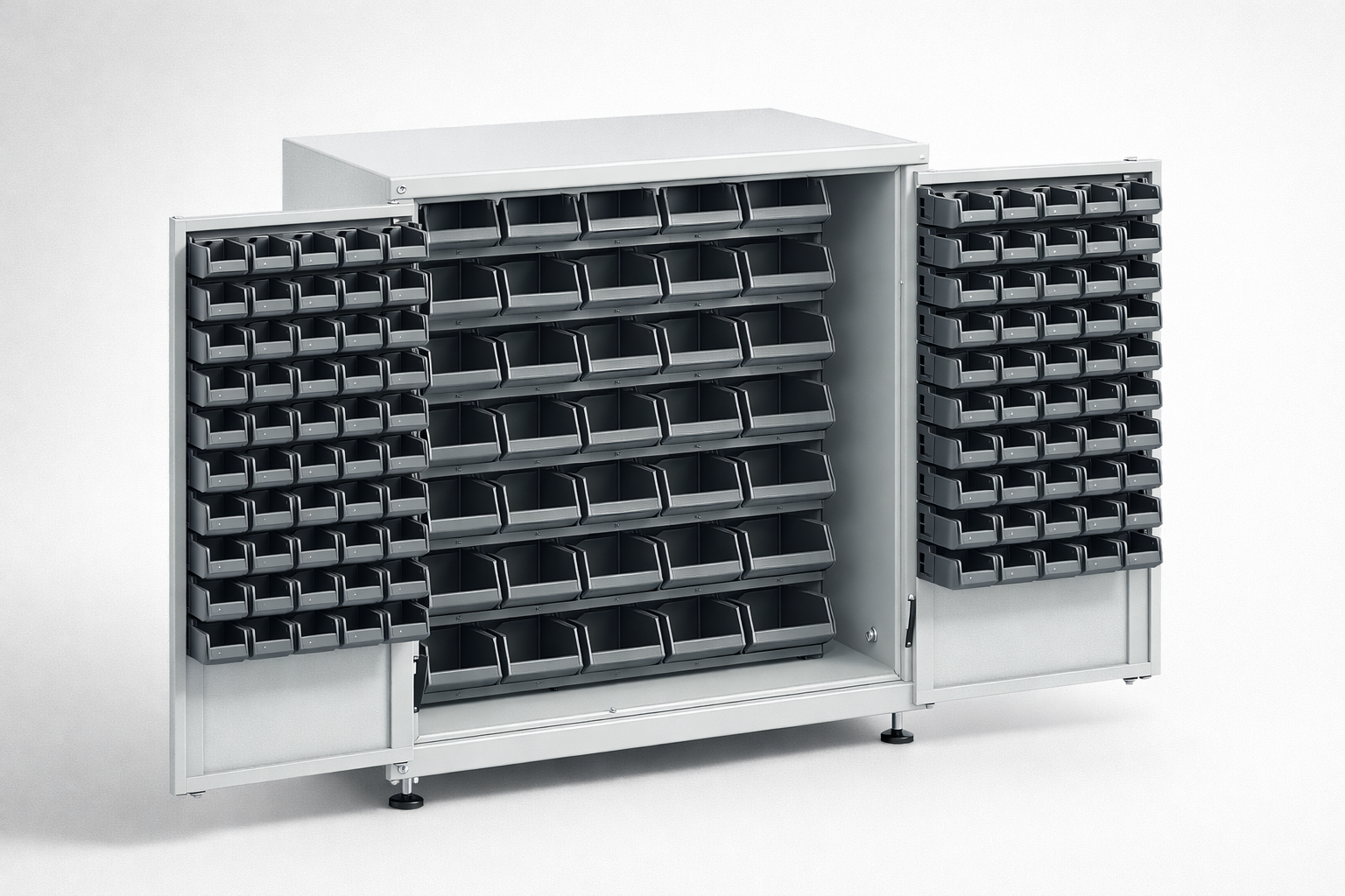 Workshop cabinet MSW110/5-10s - organised tools, components and service equipment