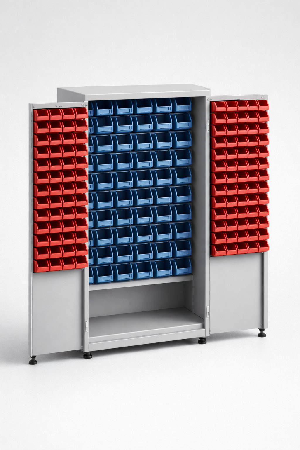 Workshop cabinet MSW210/5-08s - organised tools, components and service equipment