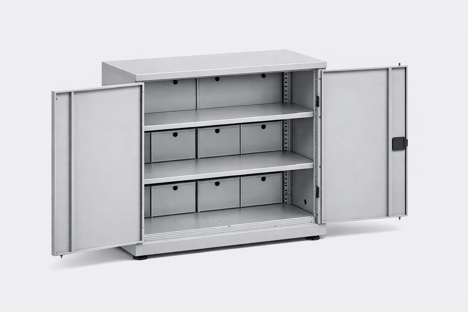 Workshop cabinet MSW112/5-22 - organised tools, components and service equipment