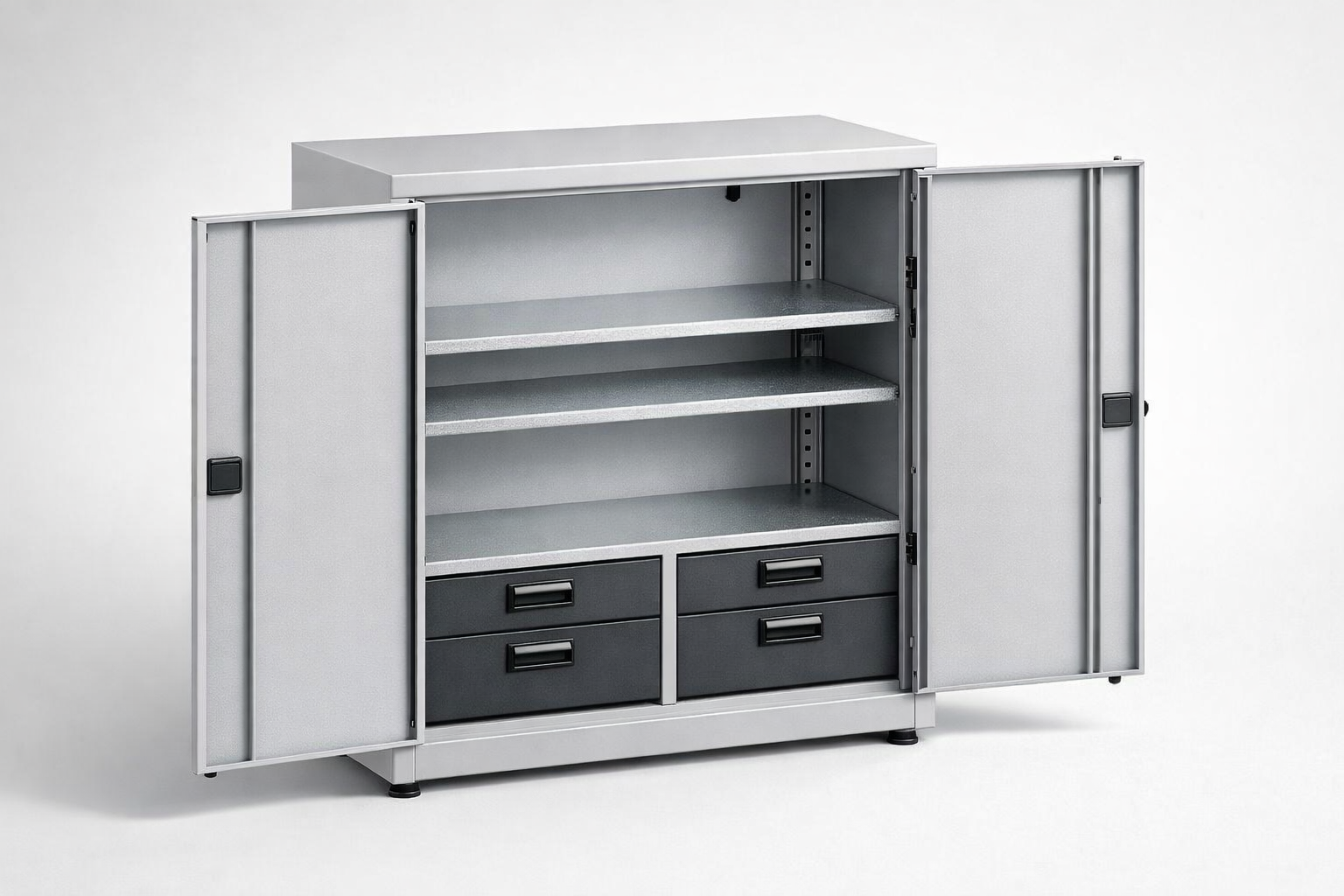 Workshop cabinet MSW110/5-27 - organised tools, components and service equipment