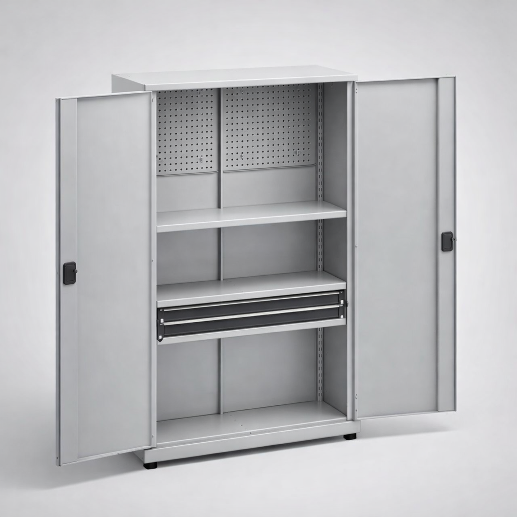 Workshop cabinet MSW212/5-18 - organised tools, components and service equipment