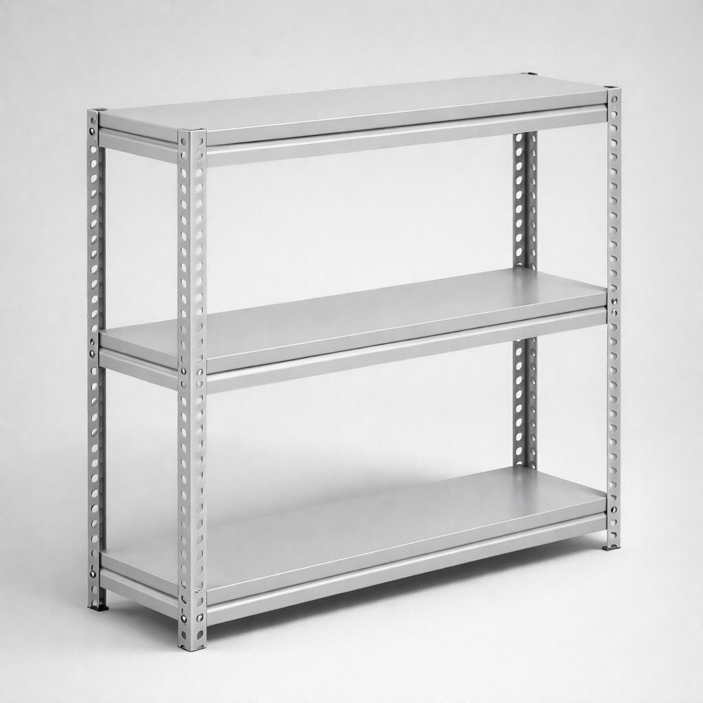 Boltless shelving unit Rmm 304 - fast assembly, clearly segmented shelves and flexible