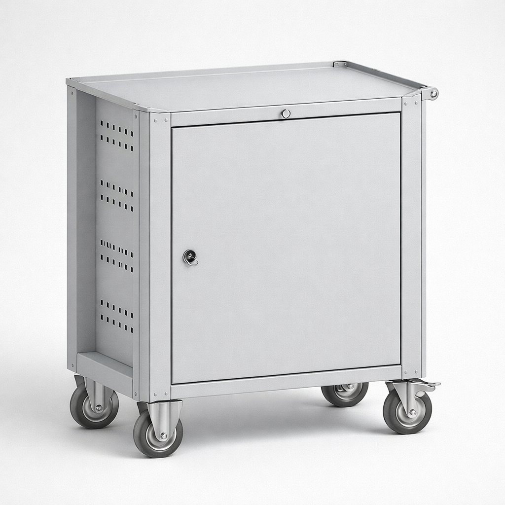 Workshop cabinet WWT 75D - organised tools, components and service equipment