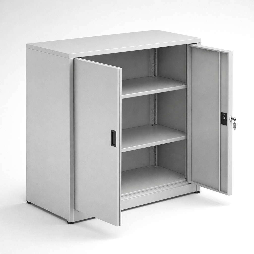 Metal office cabinet Sbm 103 M lx - orderly storage of documents, binders and records in