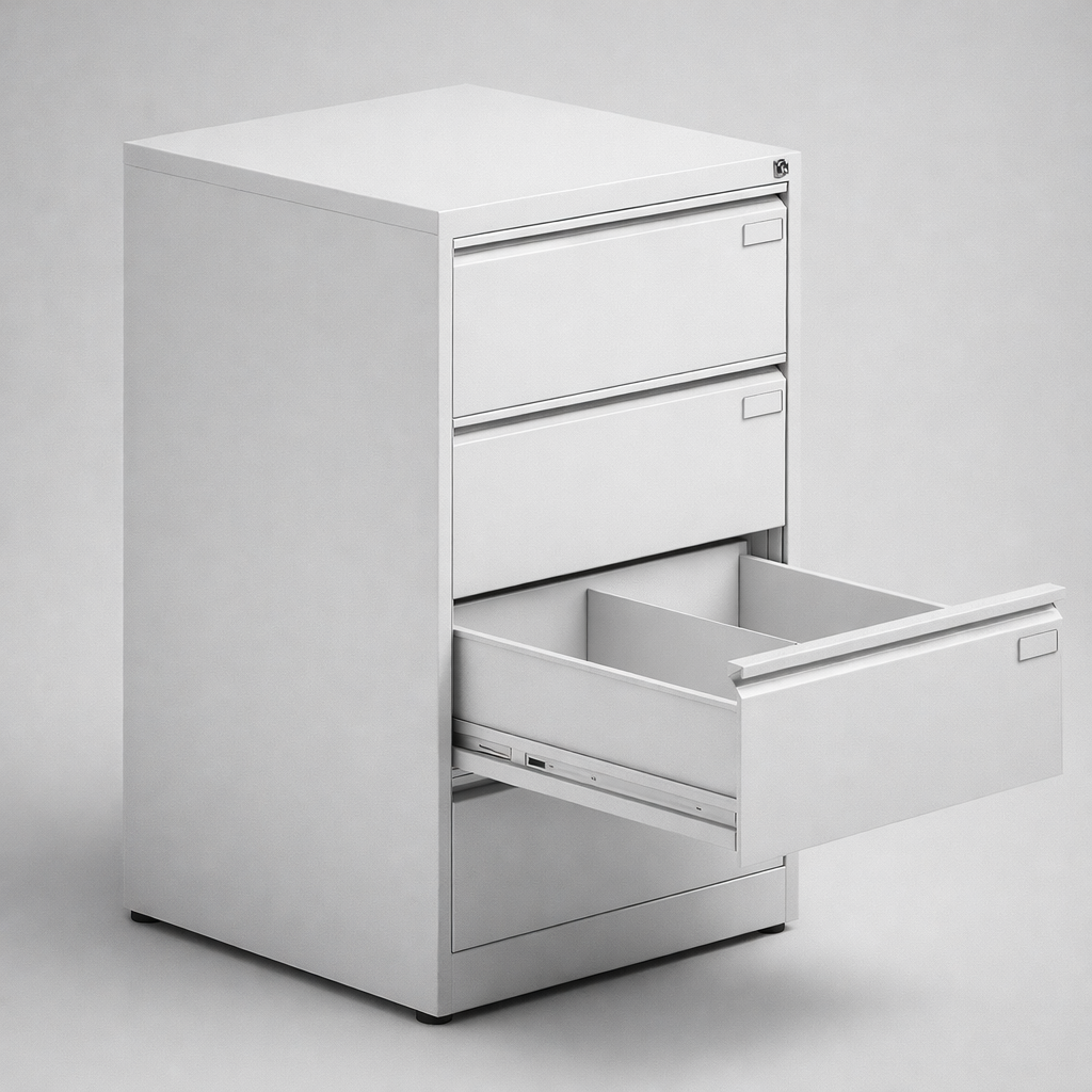 Filing cabinet Szk 318/4 - precise organisation of hanging files, folders and