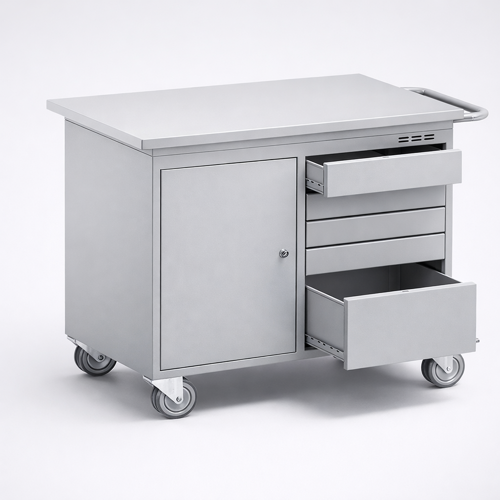 Workshop cabinet SzwN 251 - organised tools, components and service equipment