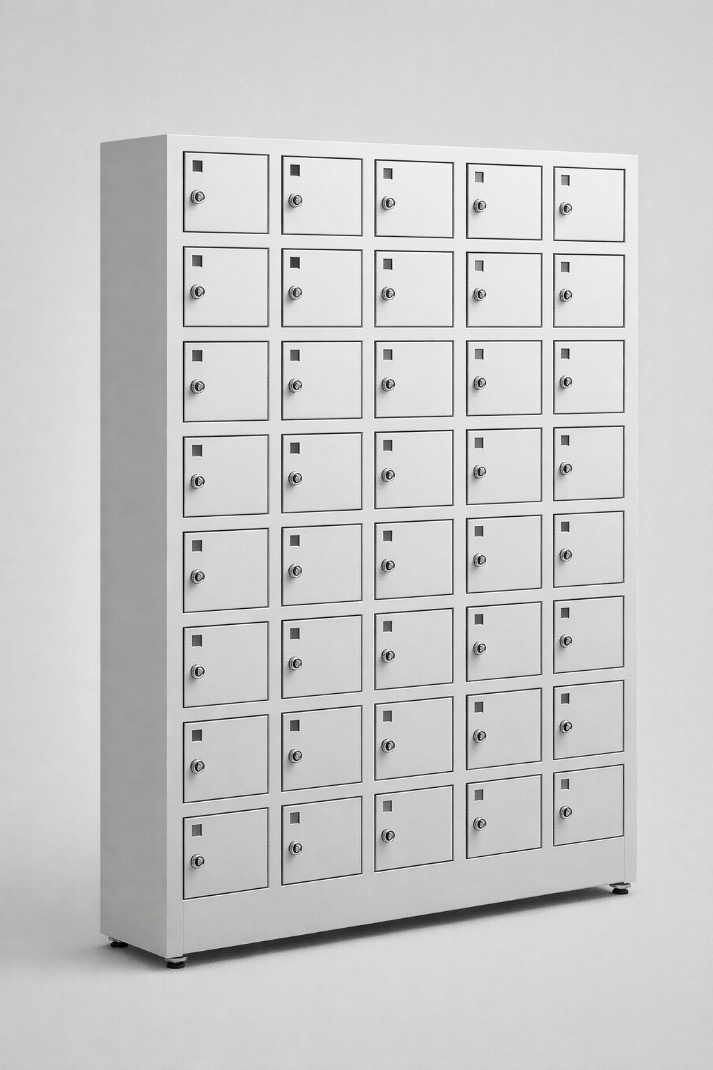 Mobile phone storage cabinet WSS 50 - controlled deposit of mobile devices in shared